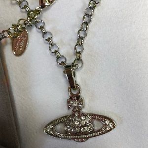 Vivienne Westwood bedazzled logo orb necklace